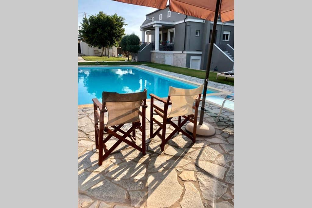 Sunlit Pool House Villa Posidhonía Eksteriør billede